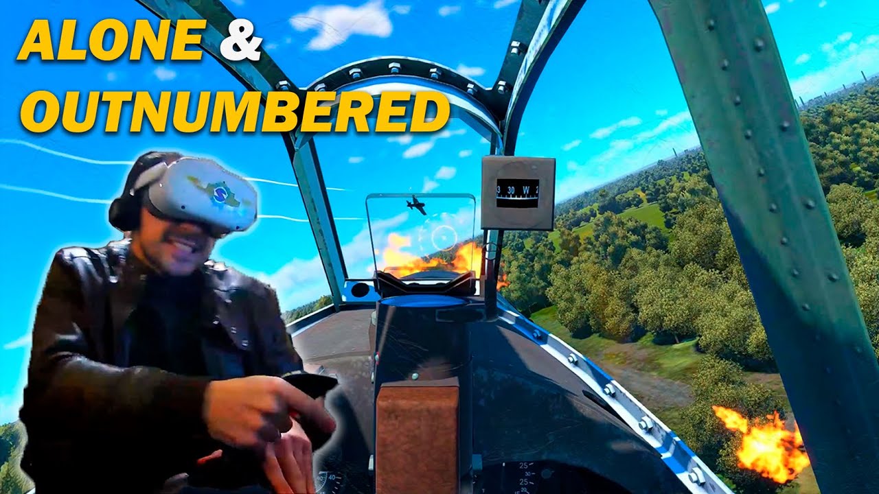 Ki-84 vs 4 Enemies Dogfight | Alone & Outnumbered | War Thunder SIM VR