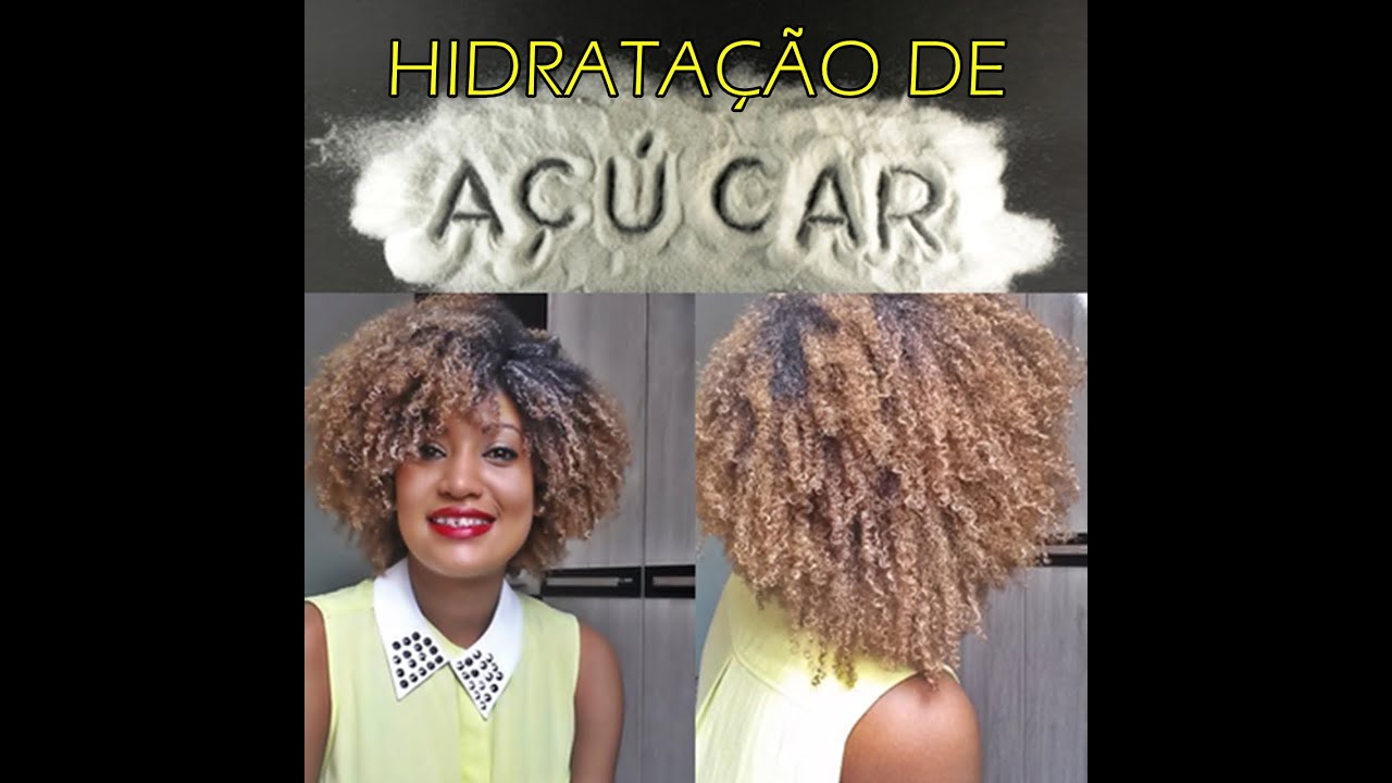 HIDRATAÇÃO DE AÇÚCAR - CABELO CRESPO.
