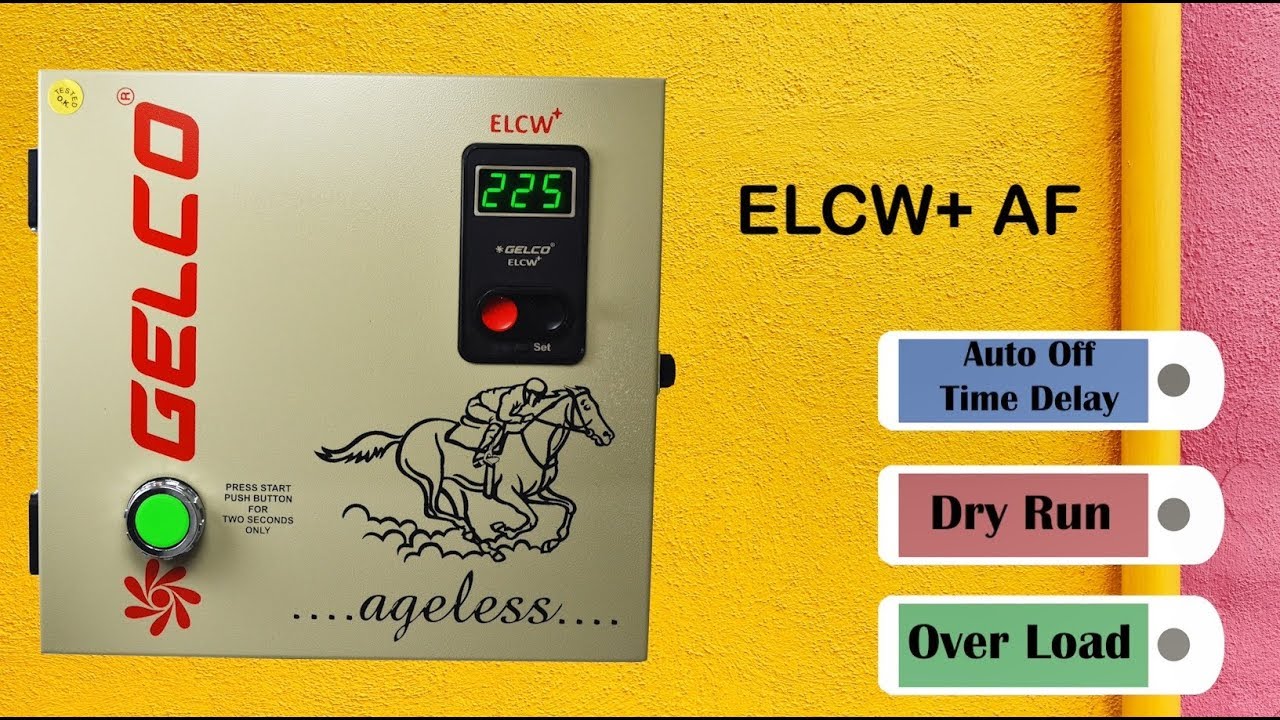 How to set overload, dry run and off timer in single phase digital panel | ELCW+ AF GELCO | Digital
