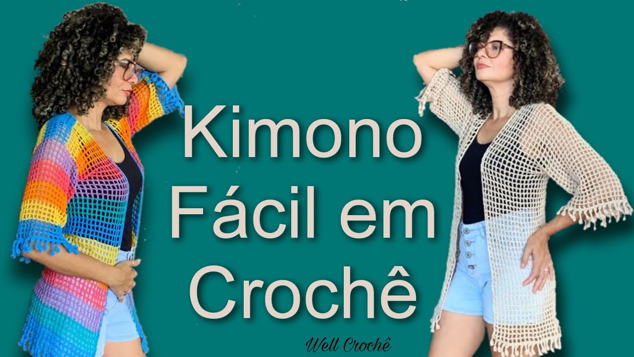 Kimono fácil em Crochê
