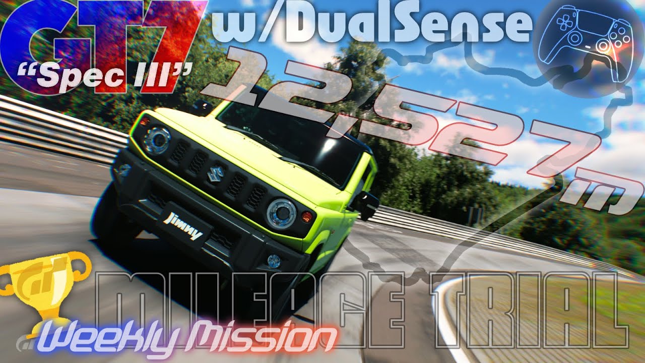 GT7 Spec III Weekly Mileage Trial, Jimny w/DualSense, GOLD