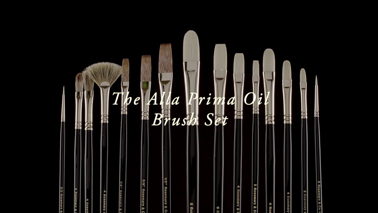 The Alla Prima Oil Brush Set by Rosemary & Co