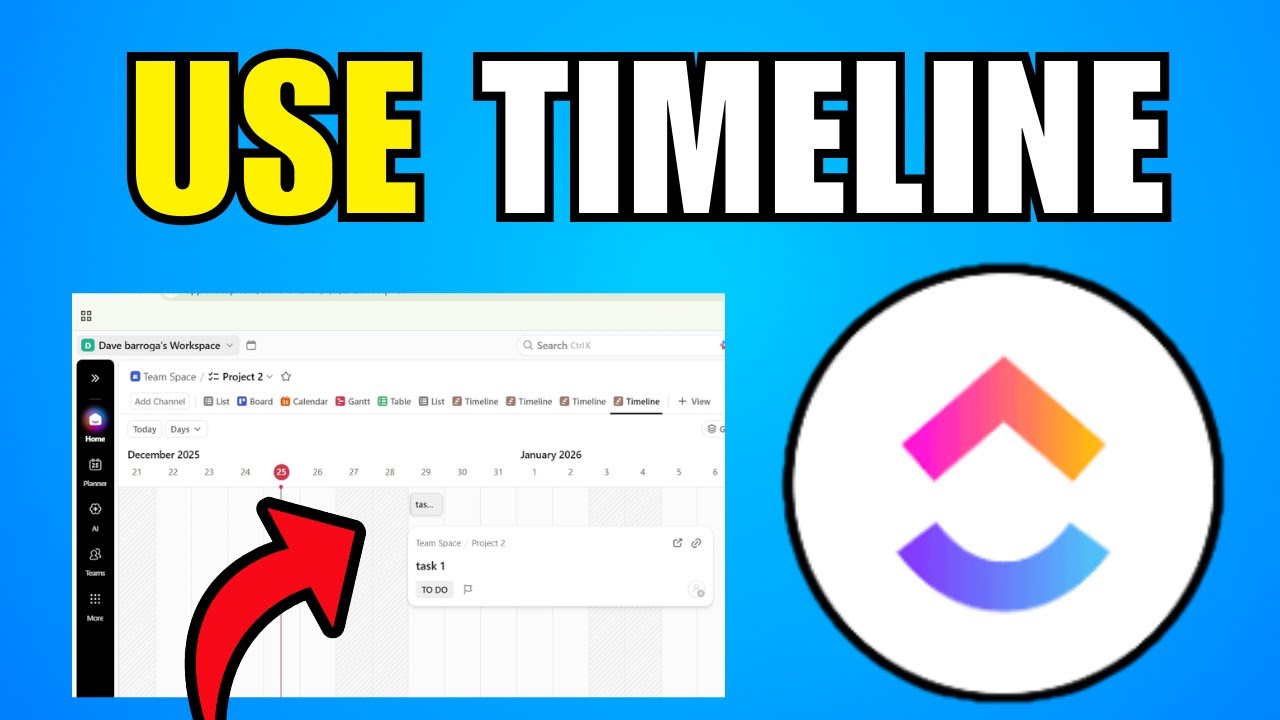 How To Use Timeline In ClickUp (2026) (Step By Step Guide)