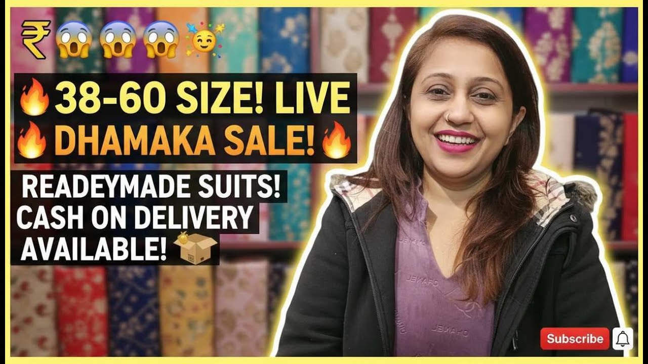 38 to 60 size live shopping 38 to 60 readymade suits CASH ON DELIVERY AVAILABLE
