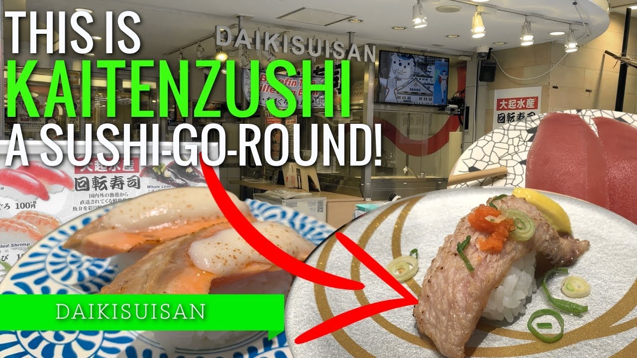KAITENZUSHI in Dotonbori! | Daikisuisan