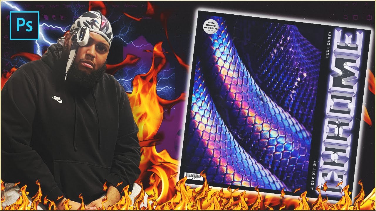 Making SUPER Fire Cover Arts | Photoshop Tutorial