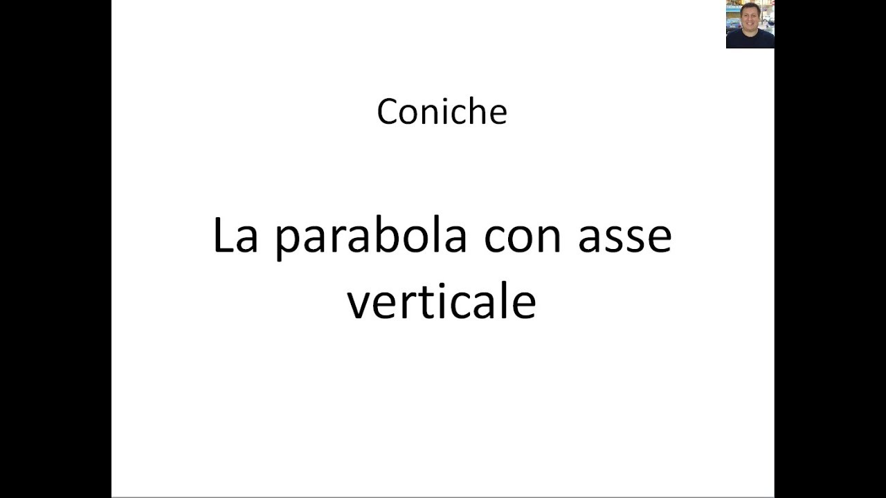 Coniche - 01 - La parabola con asse verticale