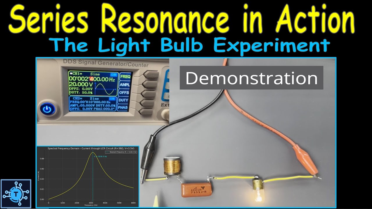 #99  - Series Resonance Circuit in Action &ndash; Resonant Frequency Demonstration