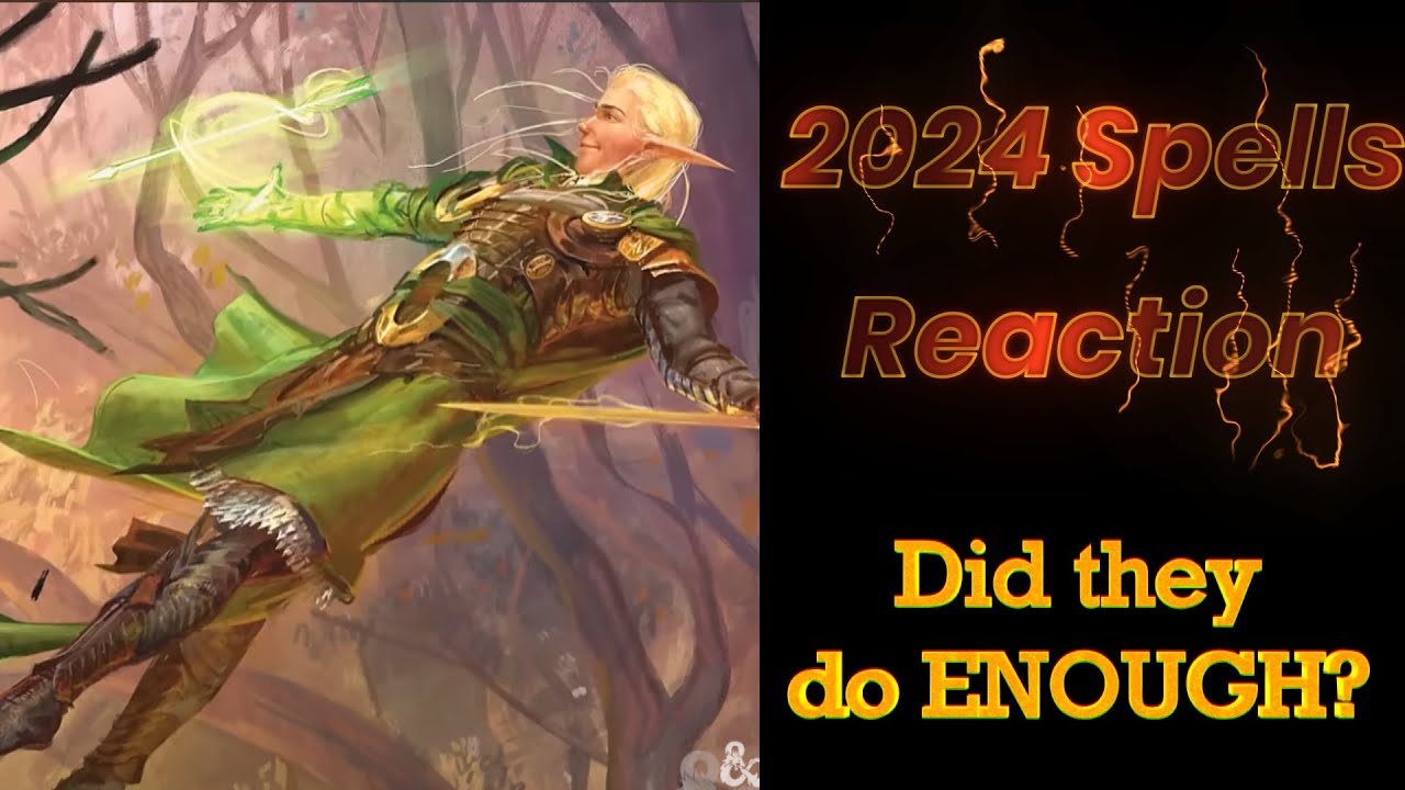 2024 Player's Handbook: Spells reaction video D&D 5e
