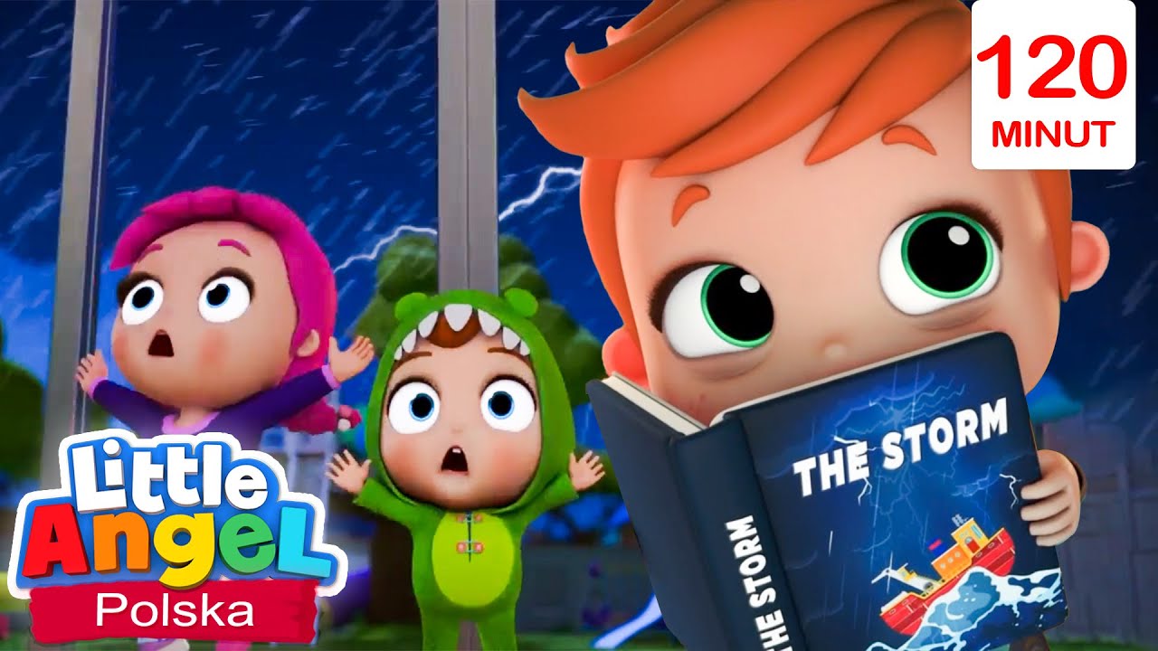 Nie Bój się Burzy: Nocne Przygody z Baby Johnem | Bajki i piosenki dla dzieci po polsku Moonbug Kids