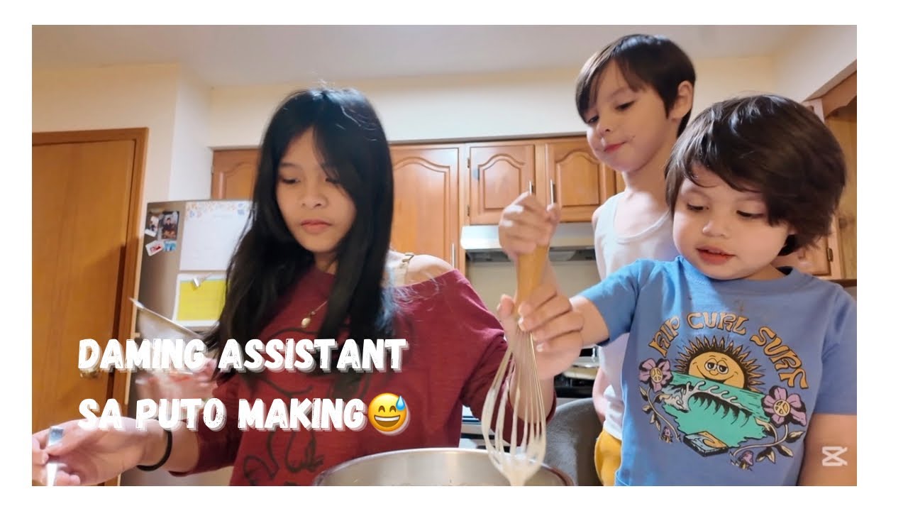 BUHAY STAY AT HOME MOM SA 🇺🇸| GULO SA PAG GAWA NG PUTO PINOY😅|CONCERT SA KUSINA| MABAIT NA MGA ANAK