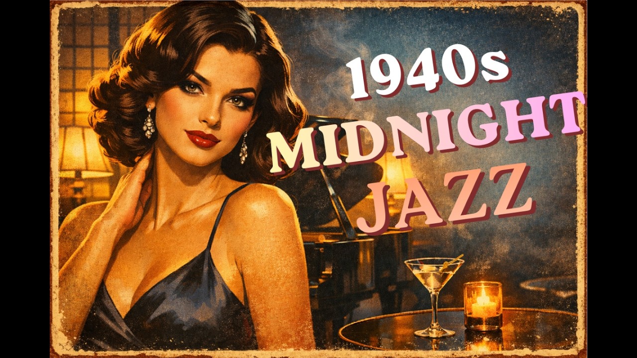 1940s Midnight Jazz — Smoky Vintage Noir Lounge for Relaxing (52 Min)