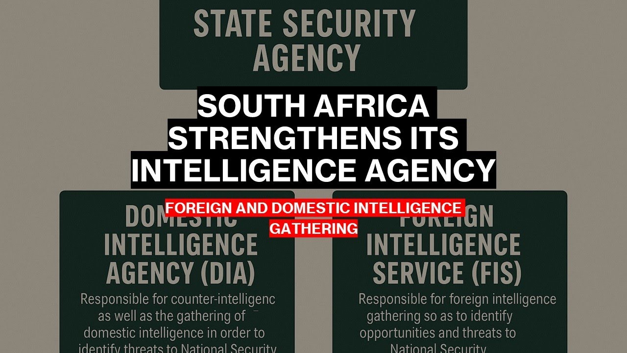 South Africa Strengthens its Foreign and Domestic Intelligence gathering.