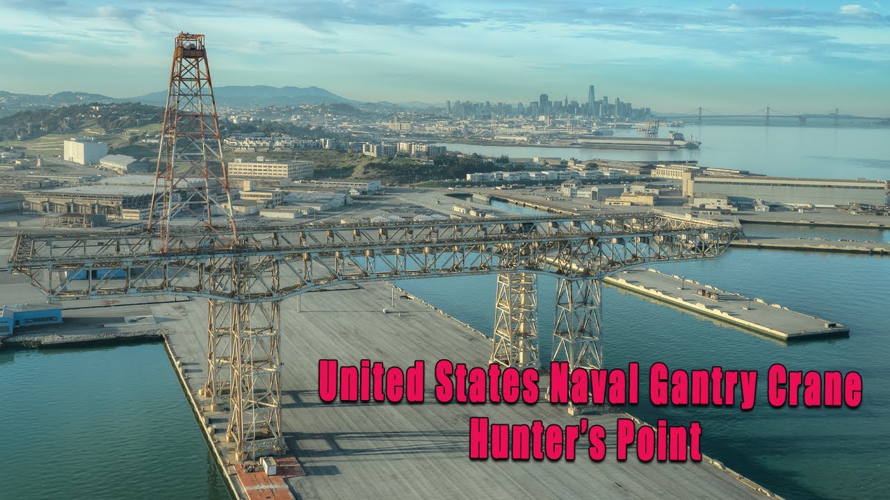 Hunters Point Gantry Crane.  United States Navy San Francisco California