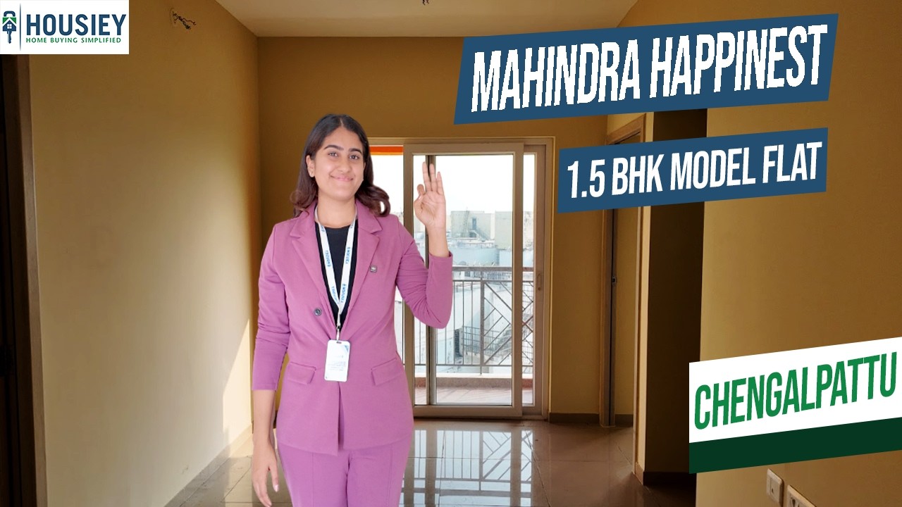 Mahindra Happinest Chengalpattu | Luxurious 1.5BHK Model Flat Tour In World City Chennai | Review