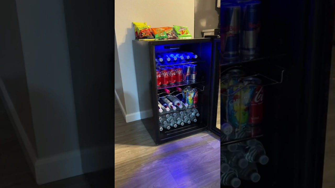 Review Our Beverage Cooler#refrigerator #kitchen #homedecor #drink #homeappliances #shorts #cooler