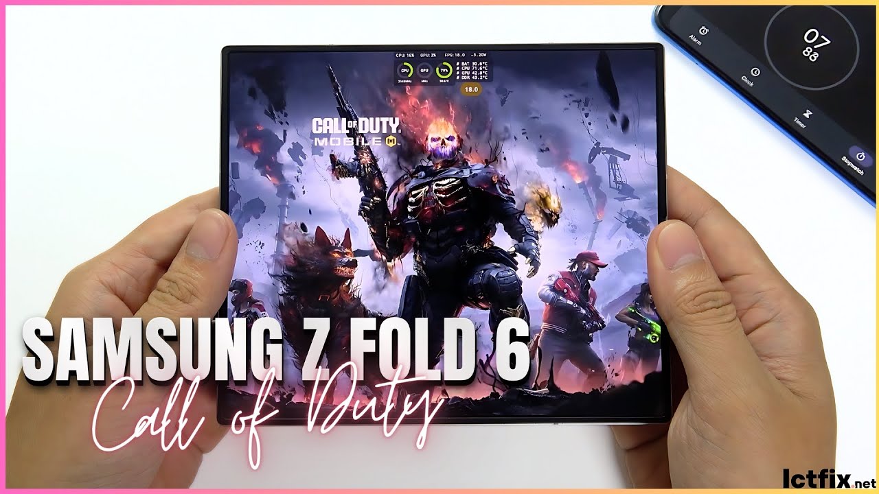 Samsung Z Fold 6 Call of DUTY Mobile Gaming test CODM | Snapdragon 8 Gen 3, 120Hz Display