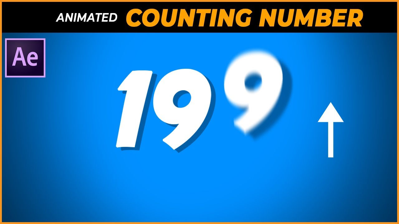 Animating Numbers Counting Up |After Effect Tutorial