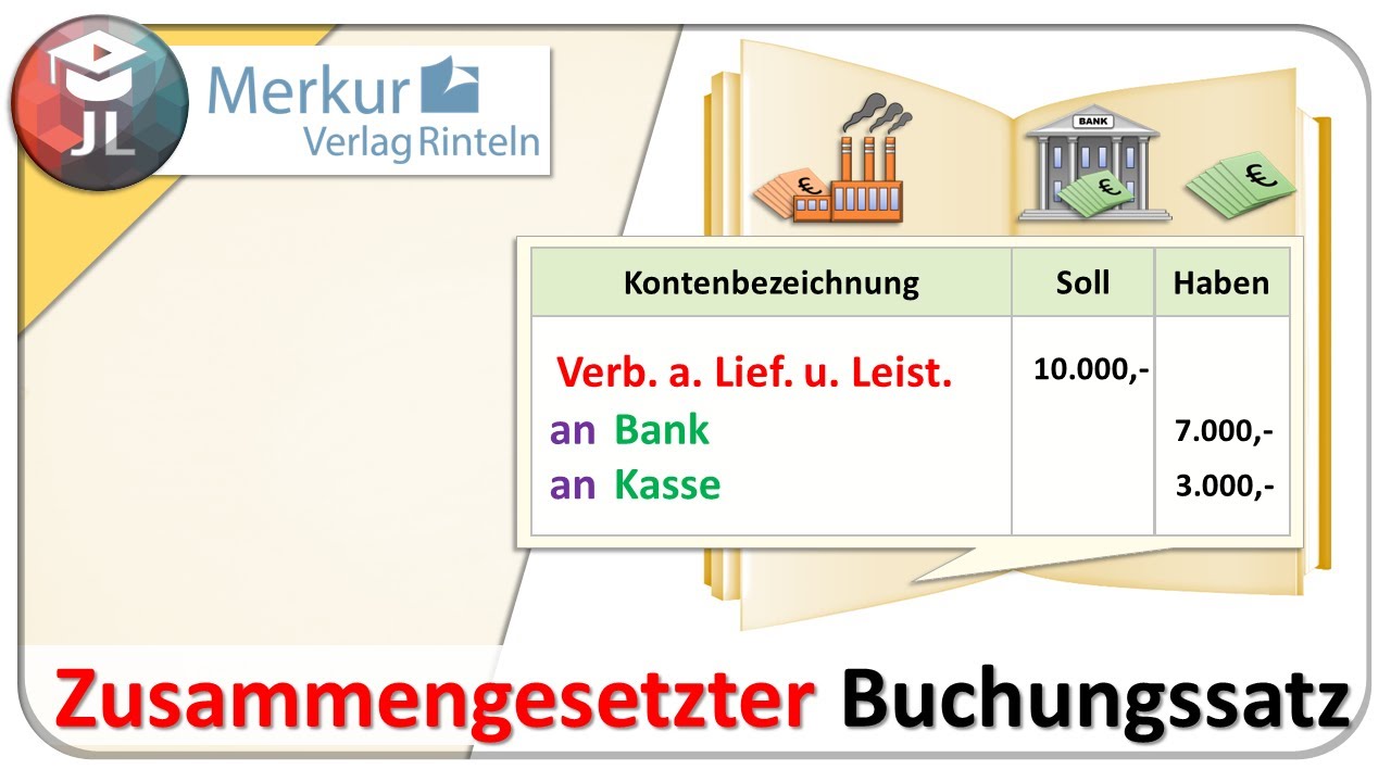 Einen zusammengesetzten Buchungssatz bilden
