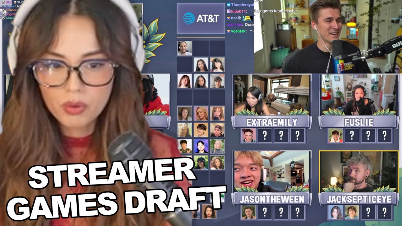 Valkyrae Reacts To Ludwig's Streamer Game Draft Ft. JasonTheWeen, Vanillamace, Cinna & Jacksepticeye