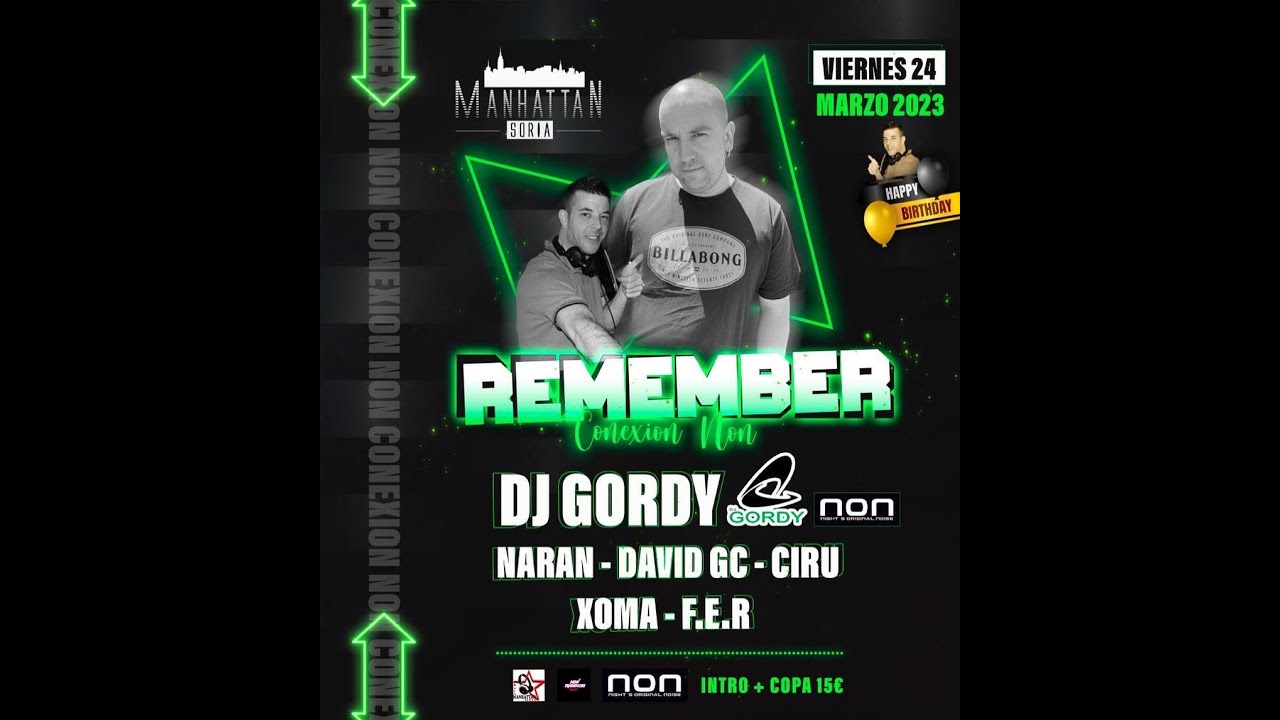 DJ GORDY - MANHATTAN - SORIA - VIERNES 24 DE MARZO 2023