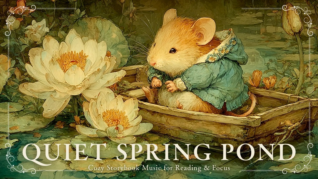 [Celtic Music] A Quiet Spring Pond — Calm Storybook Music & Soft Spring Atmosphere