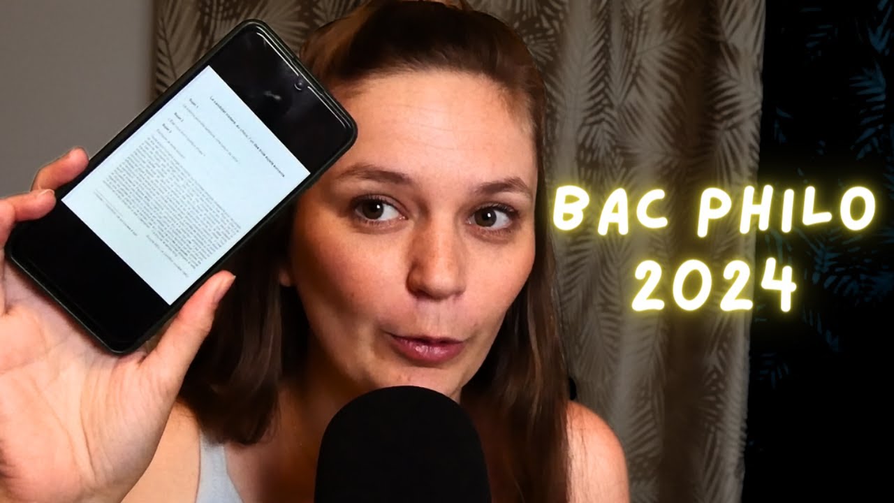 ASMR | Les sujets du bac philo 2024 ! (réactions)
