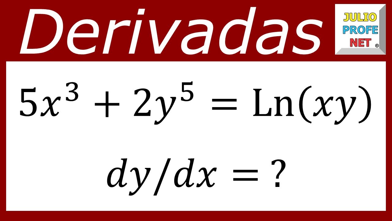 Derivación implícita | Ejercicio 4 #julioprofe