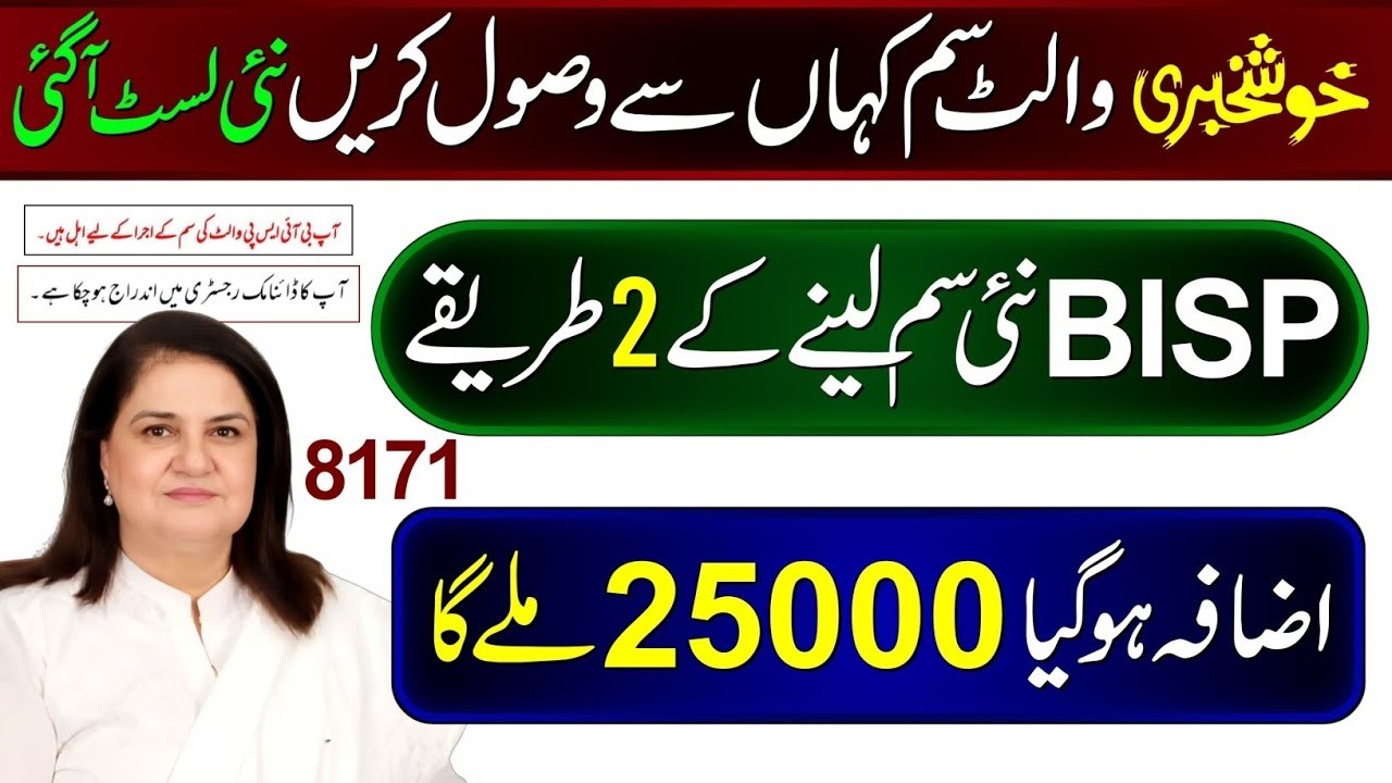 NEW WALLET SIM 25000 | Benazir Digital Wallet | 8171 Portal Update | Ehsaas Program | 13500 Check