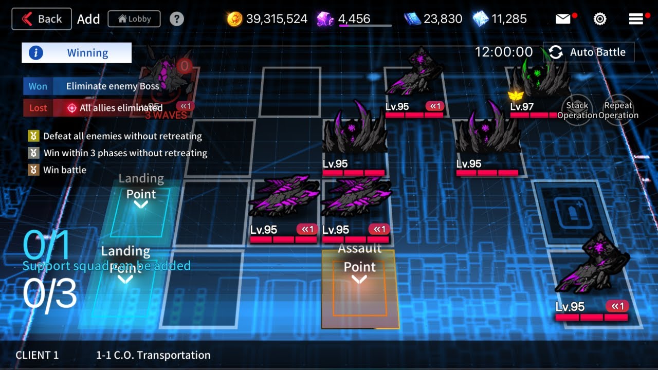 Counter:Side : Client 1-1 (2 Phase Clear)