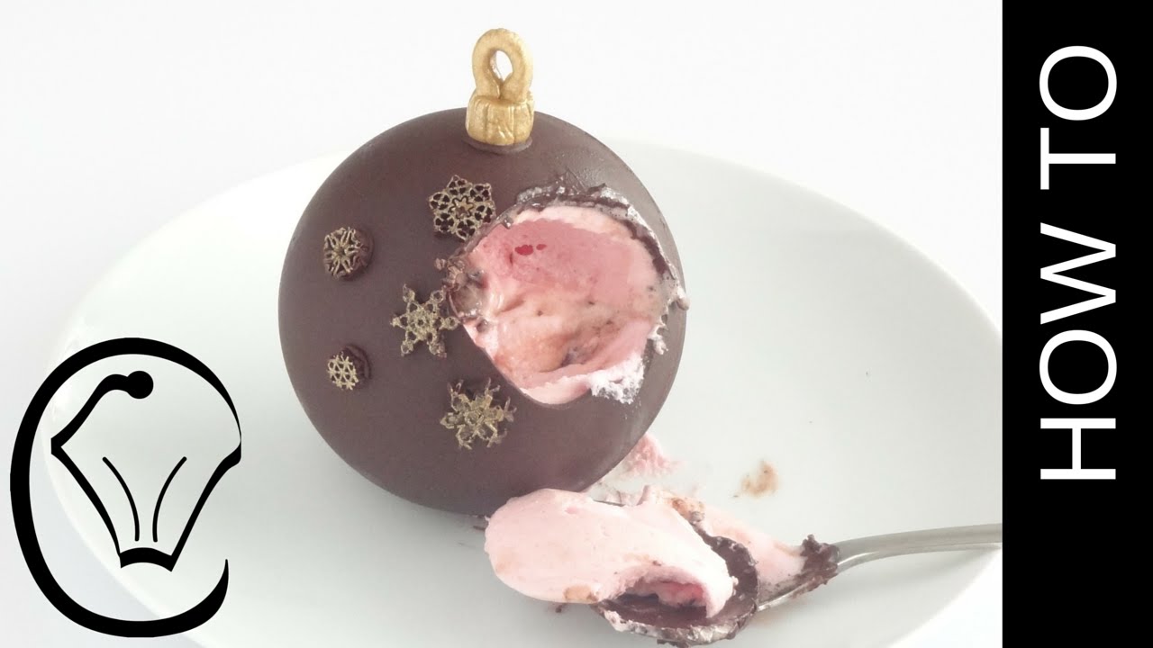 How To Make Mousse Filled Chocolate Christmas Baubles by Cupcake Savvy's Kitchen