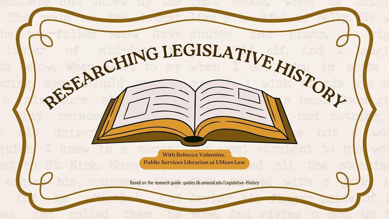 Intro to Legislative Histories