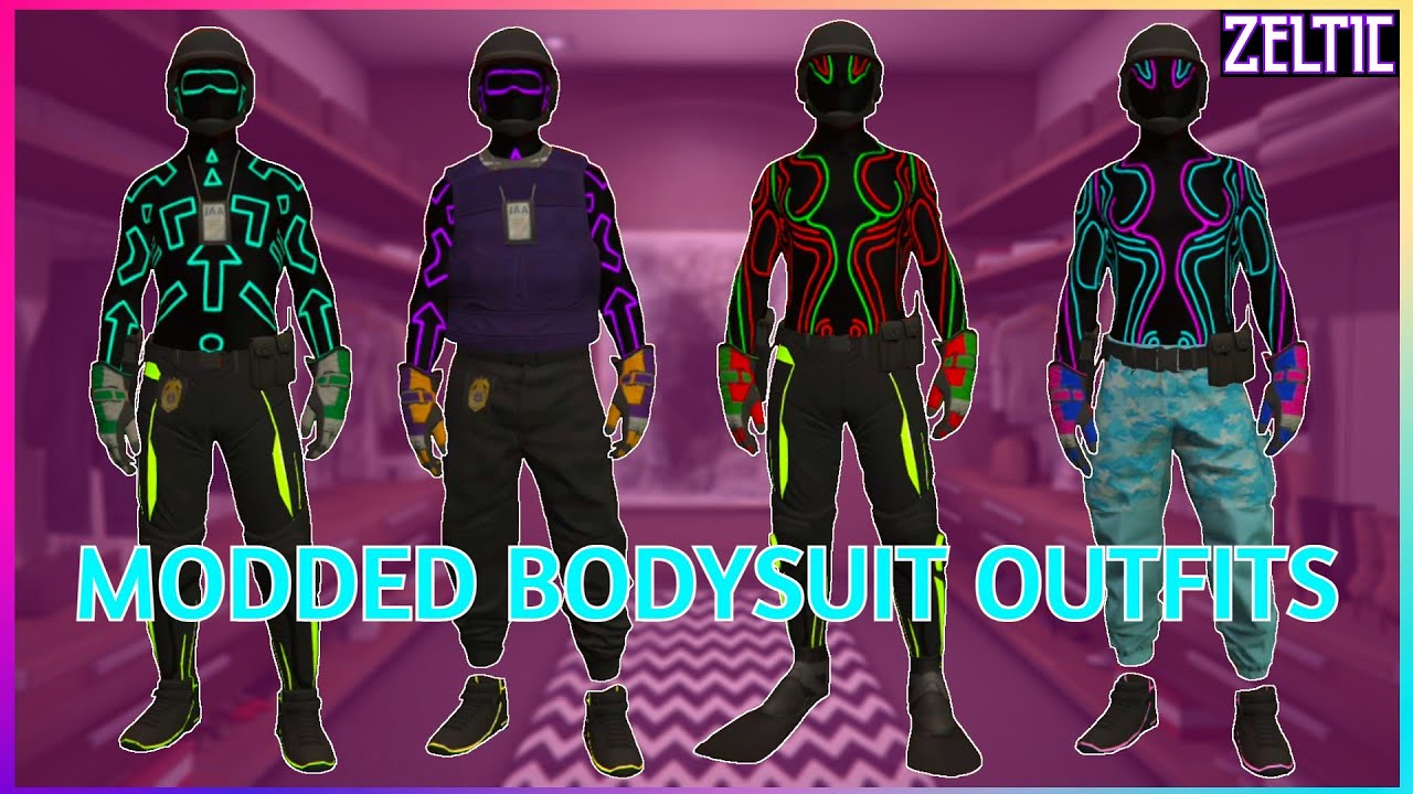 How to get MULTIPLE MODDED BODYSUIT OUTFITS in GTA Online (Transfer Glitch)