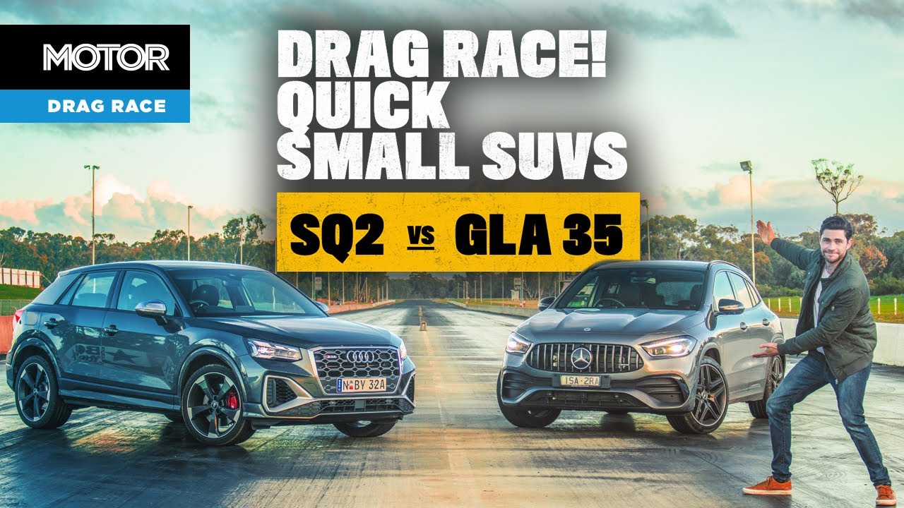 Audi SQ2 против AMG GLA 35: ДРЭГ-ГОНКА! | MOTOR