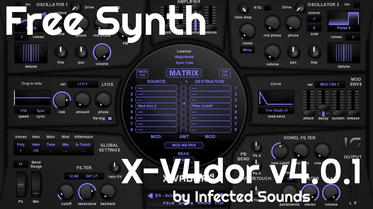 Free Synth - X-V4dor v4.0.1 by Infected Sounds (No Talking)