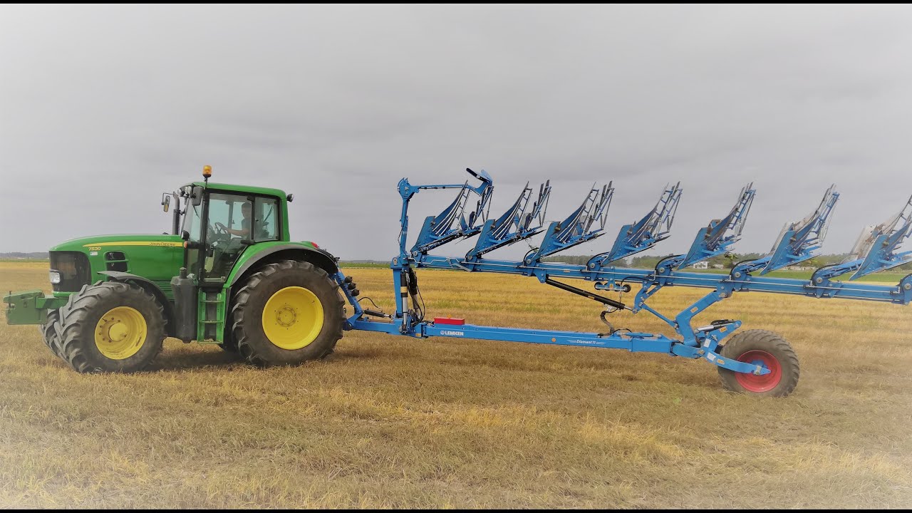 Nowy nabytek JD. Czy Jeleń da radę?? Orka 8 skib John Deere 7530+ Lemken Diamant 7+1 Vario