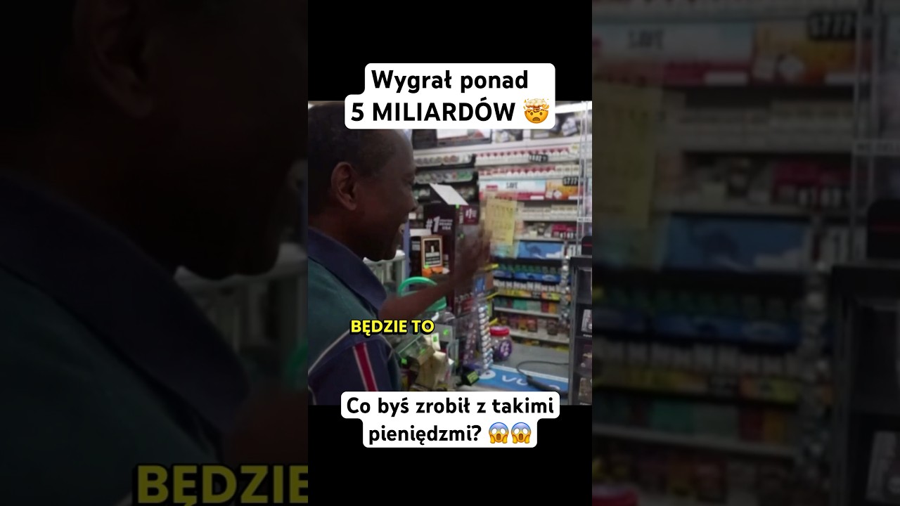 Wygrał ponad 5 MILIARD&Oacute;W 🤯 #pieniądze #wygrana #bogactwo #loteria #usa #viral #fyp #dlaciebie #memy