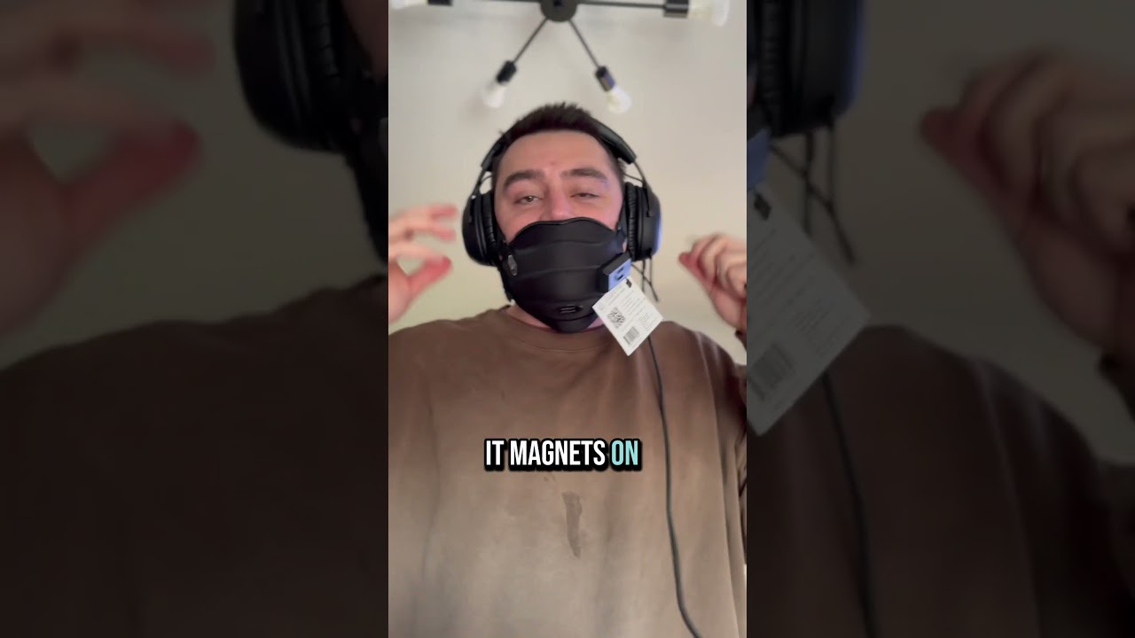 Gamer mask with a mic #gamer #gaming #streaming #pc #tech #ombra
