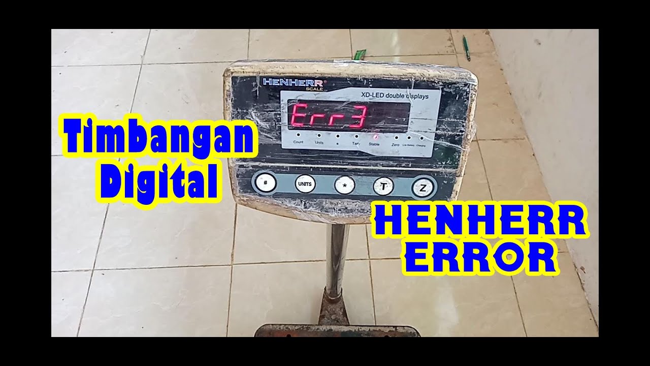 Cara Kalibrasi / Memperbaiki Timbangan Digital HENHERR 150KG ERROR