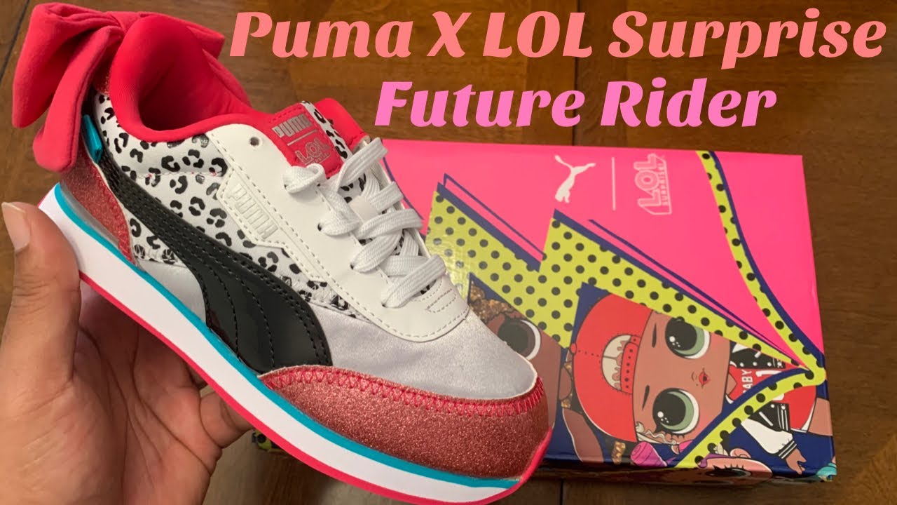 Puma Future Rider X LOL Surprise Unboxing & Review w/ McFly KOF. LOL Surprise Future Rider Review.