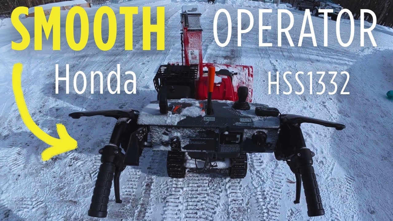 Easy ONE Handed & Finger Snowblower Operation DEMO | Honda HSS1332 ATD Track Drive