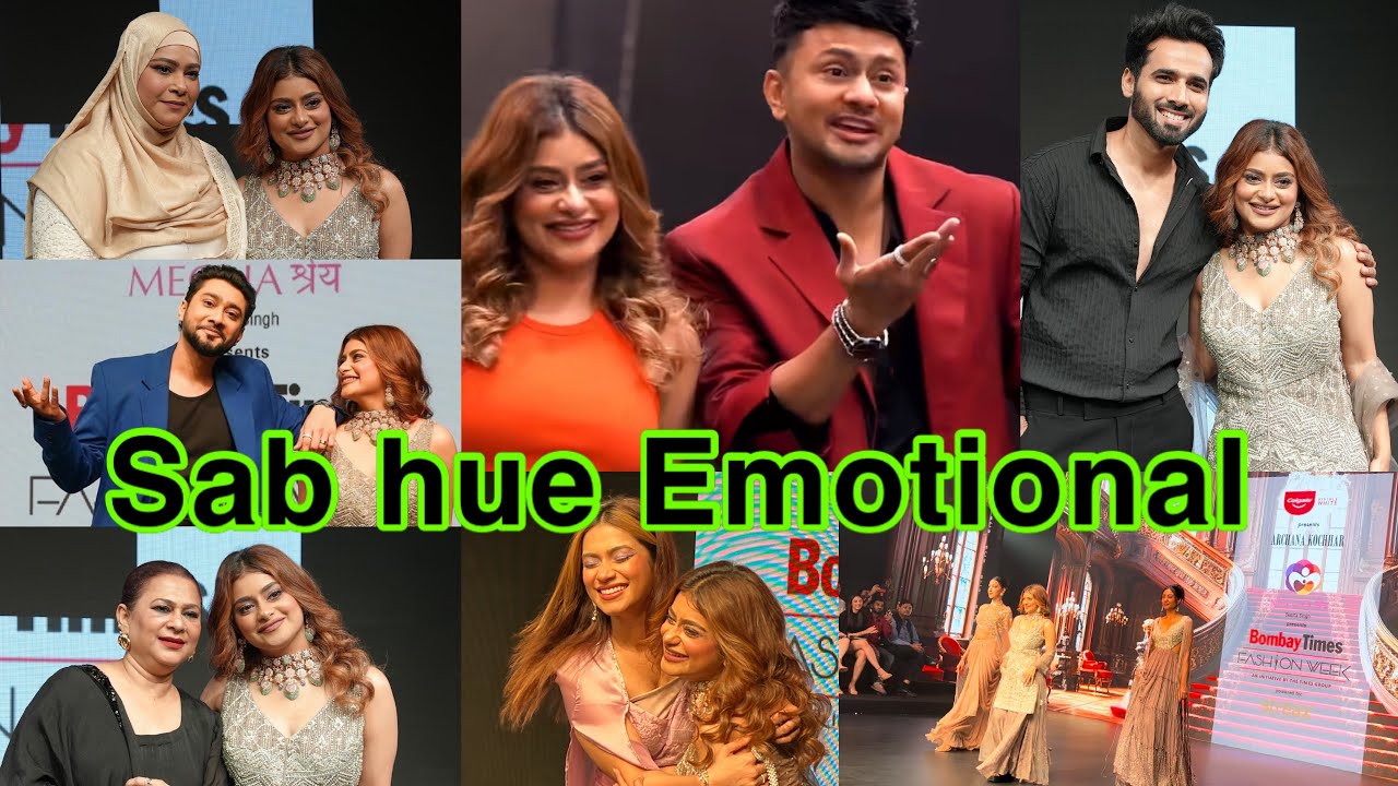 Sab hue Emotional 🤲 Bombay Fashion Week|FashionShow ​⁠@moonzarindarbar8262 Shezaan Shaikh