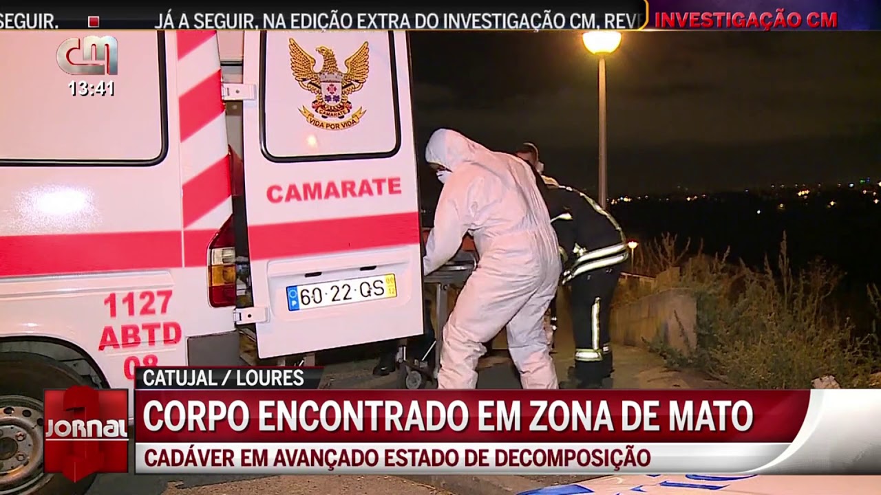 Cad&aacute;ver de um homem foi encontrado no Catujal - CMTV 13/10/2019