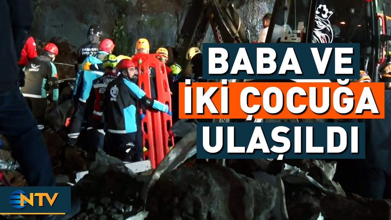 Samsun'da Baba ve İki Çocuğu Göçük Altından Çıkartıldı! | NTV