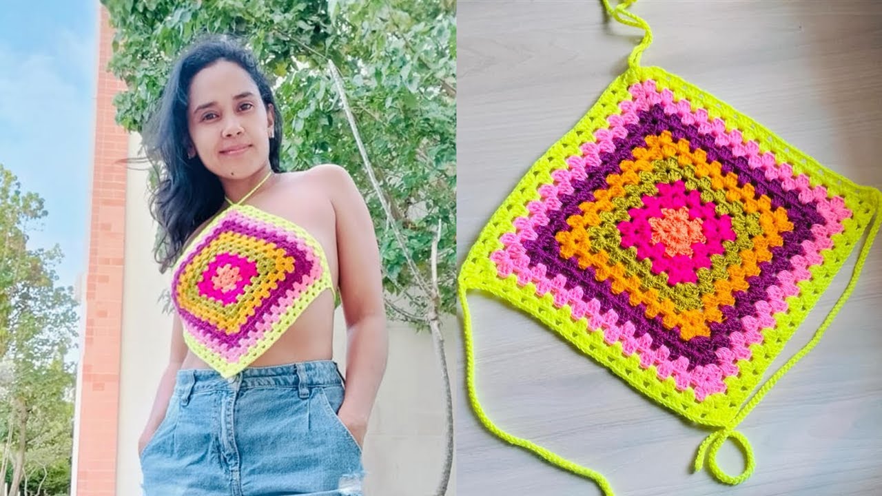 Top tejido paso a paso en español (top carnaval)