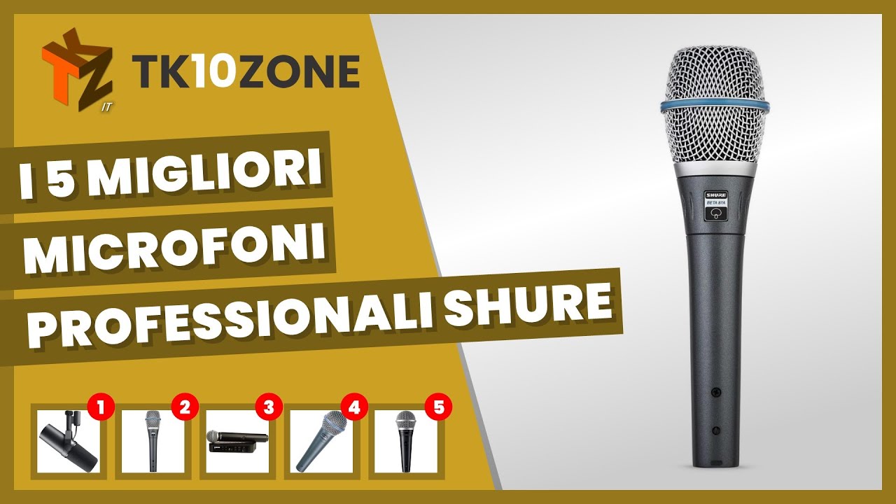 I 5 migliori microfoni professionali Shure