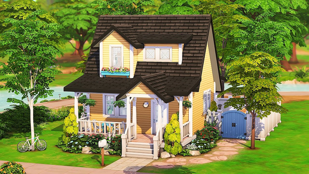 TINY HOUSE FOR A BIG FAMILY 💕 | The Sims 4 Speed Build