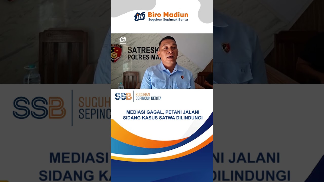 KAB. MADIUN - Mediasi Gagal, Petani Jalani Sidang Kasus Satwa Dilindungi