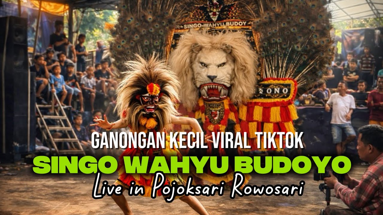LUCU🤣 GANONGAN KECIL VIRAL TIKTOK SINGO WAHYU BUDOYO LIVE POJOKSARI ROWOSARI
