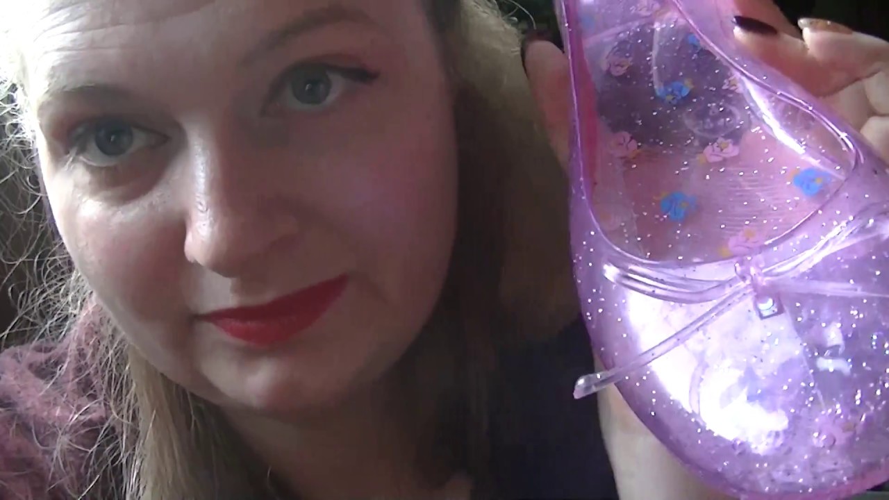 Shoe story time Pink jelly ballet flat shoe and story